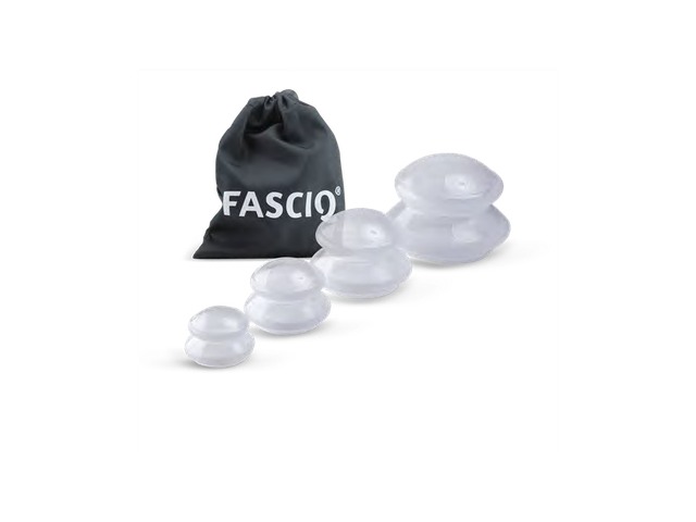 FASCIQ Silicone Cupping Set of 4 Cups